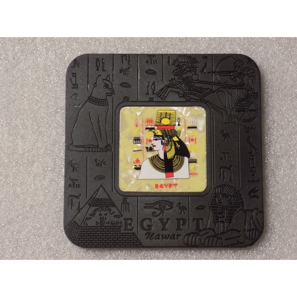 Egypt Nawar Egyptian Hieroglyphics Lot Of 5 Drink Coasters - Picture 8 of 14